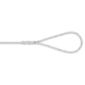 Liros Polyester 3-slet 12mm hvid 6m fortjning