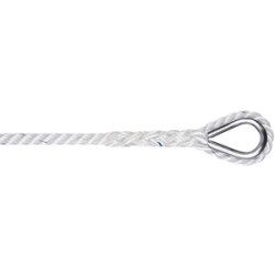 Liros Polyester 3-slet 12mm hvid 30m ankerline