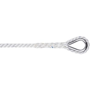 Liros Polyester 3-slet 14mm hvid 30m ankerline