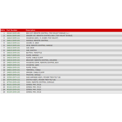 03 Fjernbetjeningsboks (top, enkel) (venstre)