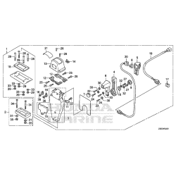 03 Fjernbetjeningsboks (top, enkel) (venstre)