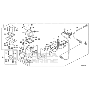 03 Fjernbetjeningsboks (top, enkel) (venstre)