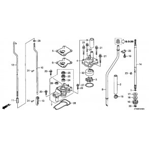 04 Vandpumpe og drivaksel (L, S typer)