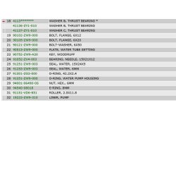 04 Vandpumpe og drivaksel (L, S typer)