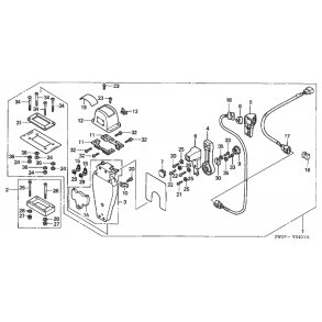 06 Fjernbetjeningsboks (top, enkel) (venstre)
