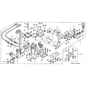 07 Fjernbetjeningsboks (top, dobb) (h�jre)