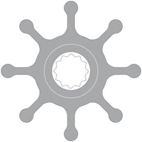 Johnson Impeller 09-1028B Nitril 65mm