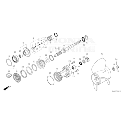 09 Propelaksel (modsat rotation)