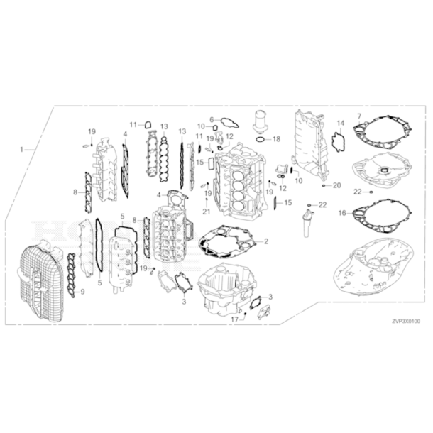 1 Pakningsst, motor