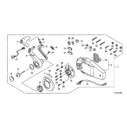 10 Fjernbetjeningsboks (panel, enkel) (hjre)