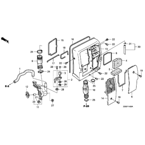 10 Luftfilter og bagskjold