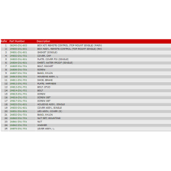 11 Fjernbetjeningsboks (top, enkel) (nr. 1) (IST)