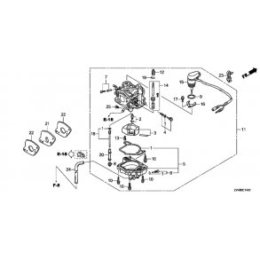 11 Karburator (elektrisk start)