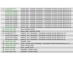 11 Motorkappe og mellemhus