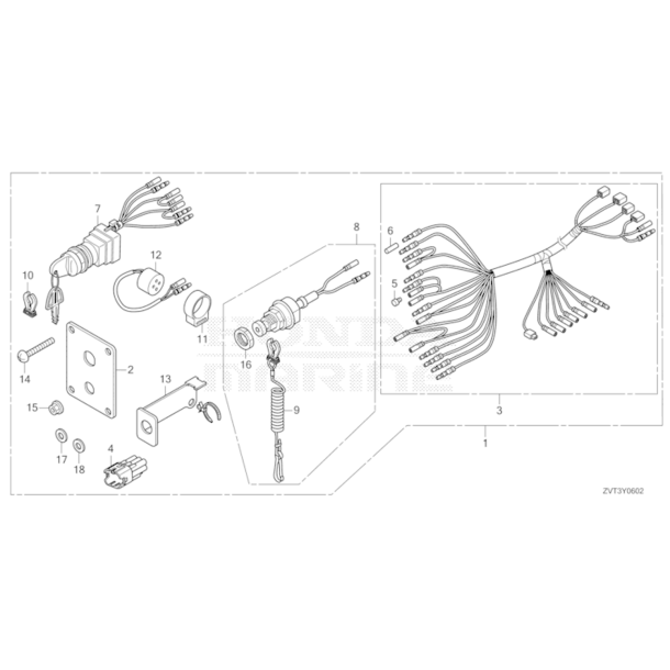 12 Kontaktpanel C (mek.)