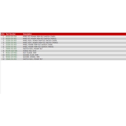 12 Kontaktpanel (Powertrim)