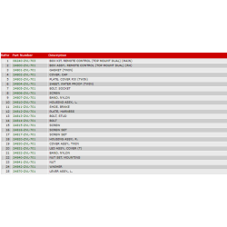 13 Fjernbetjeningsboks (top, dobb.) (nr. 1) (IST)