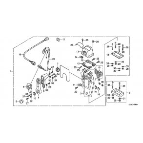 13 Fjernbetjeningsboks (top, enkel) (h�jre)