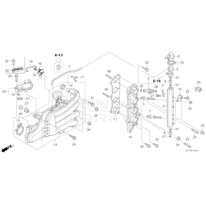 13 Indsugningsmanifold & dyser