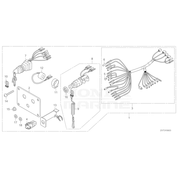 13 Kontaktpanel D (mek.)