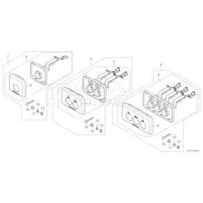 13 Kontaktpanel (start-stop)