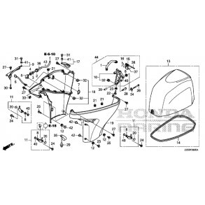 13 Motorkappe og underk�ber
