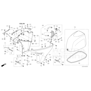 13 Motorkappe og underk�ber