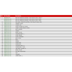 14 Fjernbetjeningsboks (top, dobb.) (nr. 2) (IST)