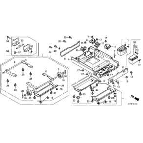 14 Motorfundament, batteri og hjul