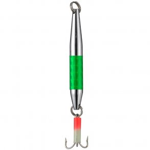 Haken Slv m. Grn Reflekt 40-100g