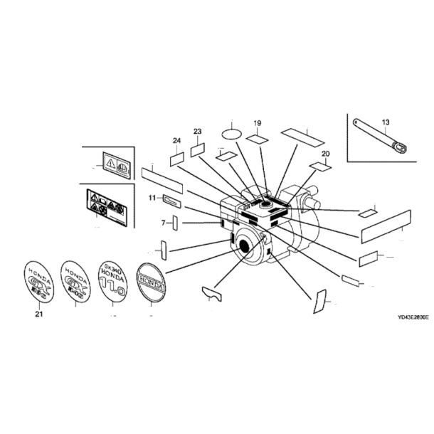 16 Emblemer, motor