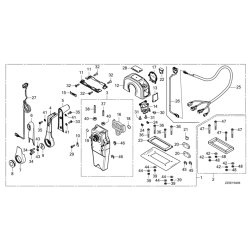 16 Fjernbetjeningsboks med trollingkontrol (top, enkel) (hjre)
