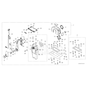 16 Fjernbetjeningsboks (top, enkel) (NHK mek.)
