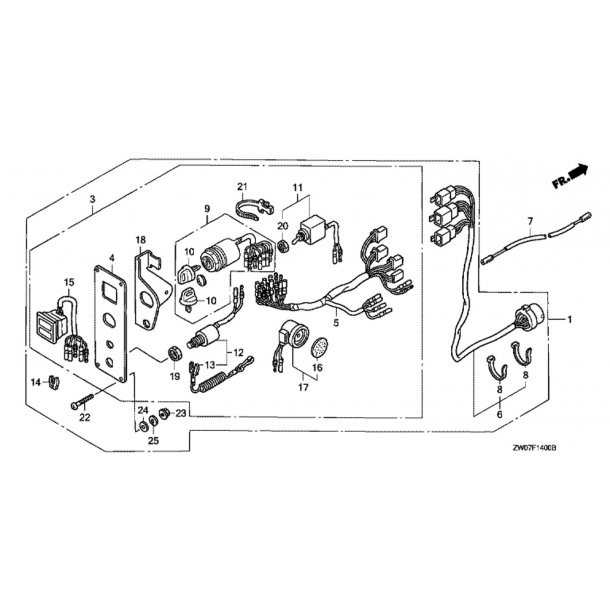 16 Kontaktpanel (enkel)