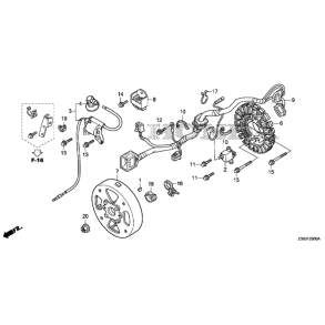 16 Tndspole, rotor og stator