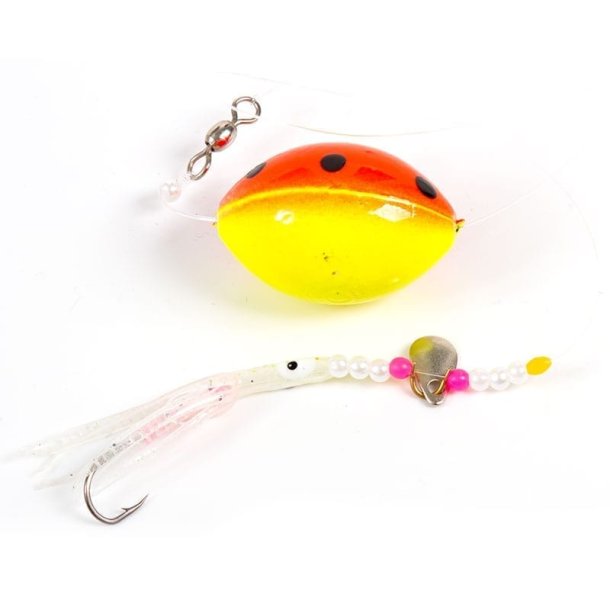 Floating 2-hook Flatfish Rig with Yellow/Red