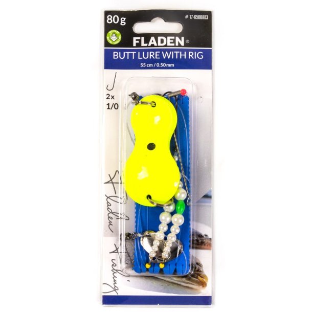 Butt Lure with pearl boom Yellow