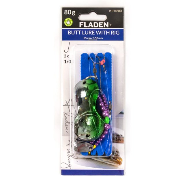 Butt Lure with pearl spoon green