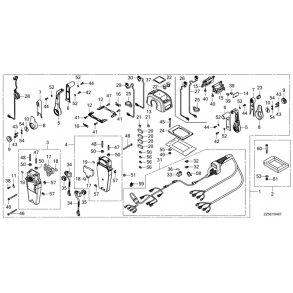 17 Fjernbetjeningsboks med trollingkontrol (top, dobb) (h�jre)