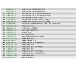 17 Fjernbetjeningsboks med trollingkontrol (top, dobb) (hjre)