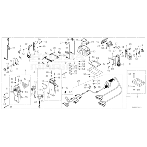 17 Fjernbetjeningsboks (top, dobb.) (NHK mek.)