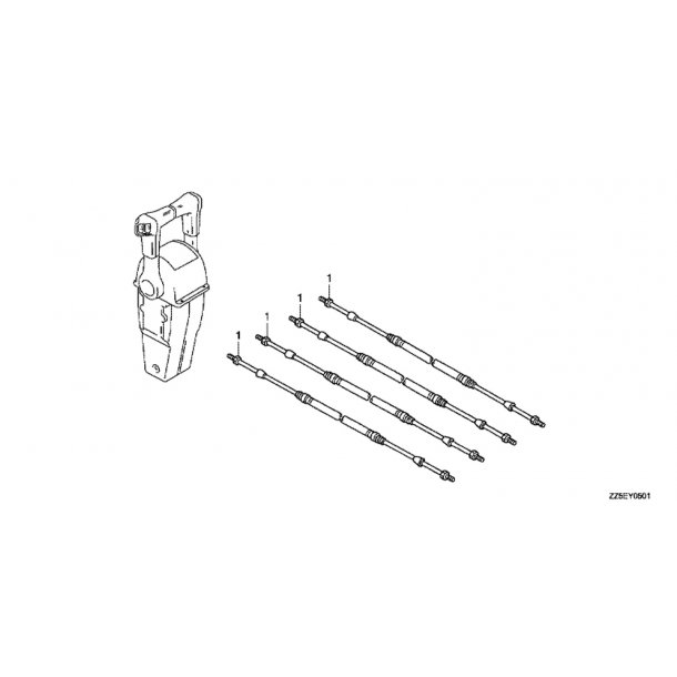 12 Gas - gearkabler HI-LEX (dobb)