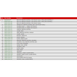 20 Fjernbetjeningsboks (top, enkel) (venstre)
