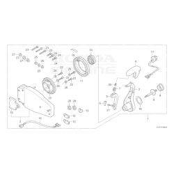 22 Fjernbetjeningsboks (panel, enkel) (venstre)