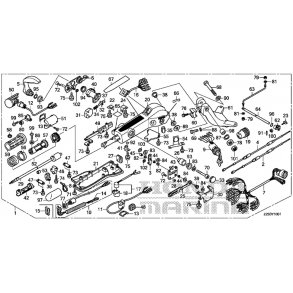 22 Ombygningss�t til styreh�ndtag med trollingkontrol