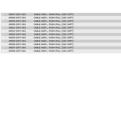 24 Gas - gearkabler NHK MEC (dobb)