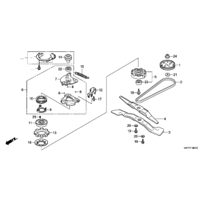 23 Rotorknive og bremse