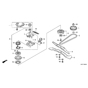 25 Rotorknive og bremse