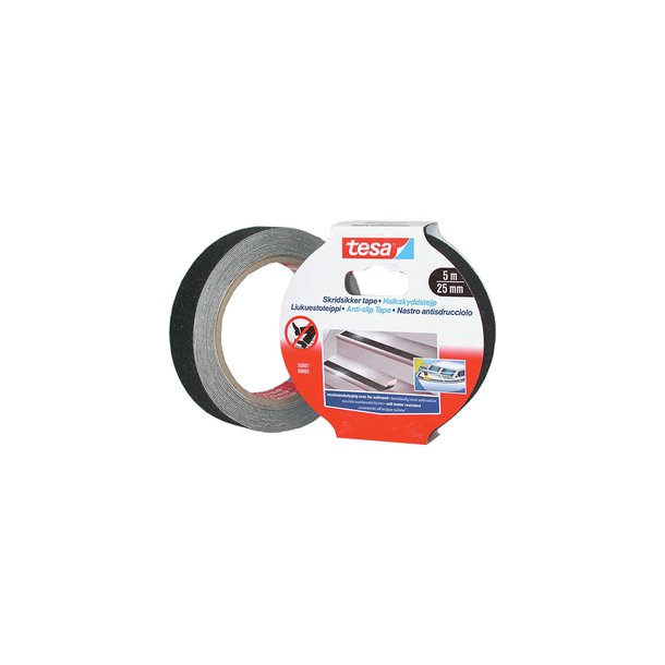 Tesa Skridtape 25mm x 5mtr.SORT