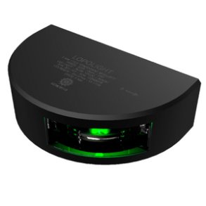 Lopolight 2nm 112,5° Bb. vert.mont. 6m kabel sort